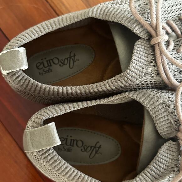 Eurosoft Virida Oxford Shoes Tan Comfort Preppy Outdoor Perforated Size 11M - Picture 4 of 7